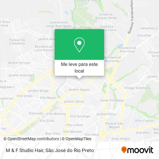 M & F Studio Hair mapa