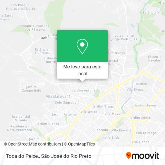 Toca do Peixe. mapa