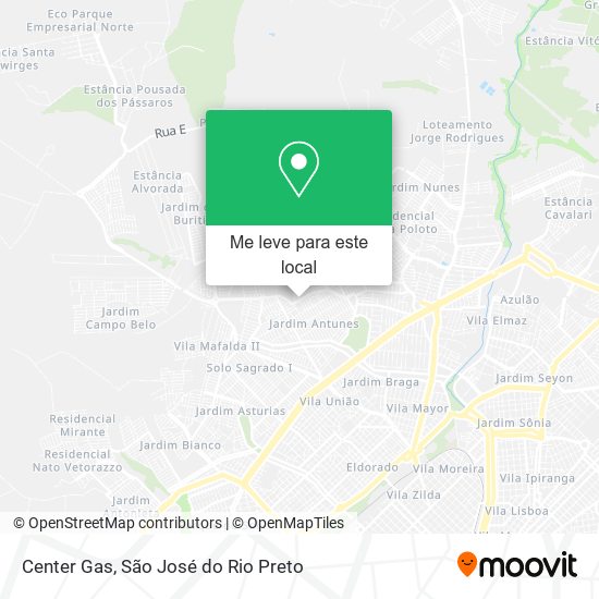 Center Gas mapa