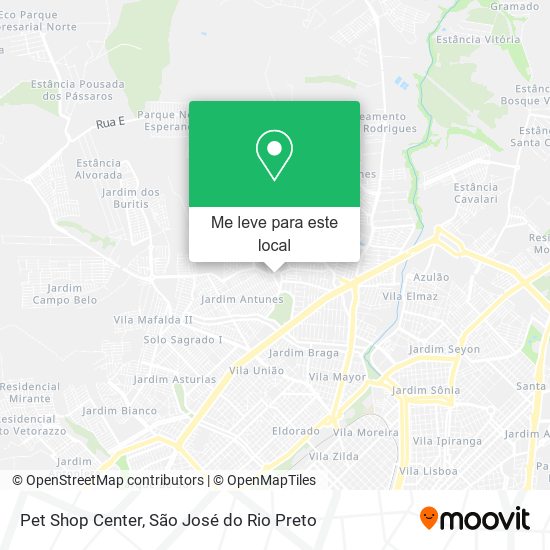 Pet Shop Center mapa