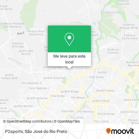 P2sports mapa