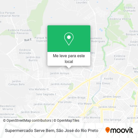 Supermercado Serve Bem mapa