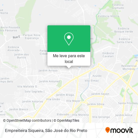 Empreiteira Siqueira mapa