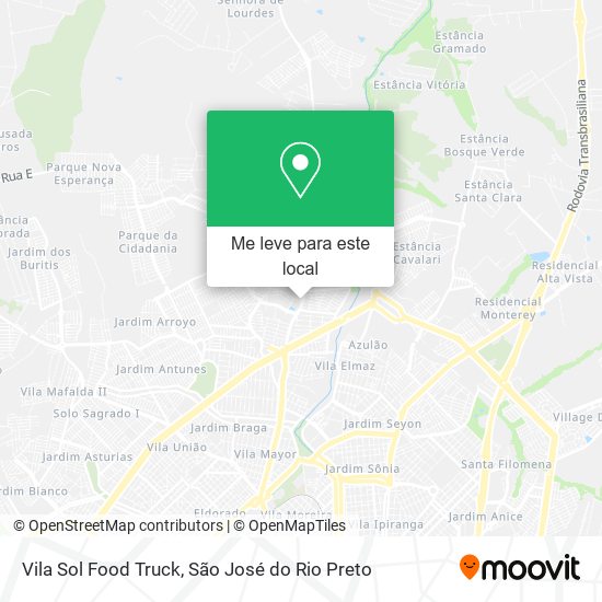 Vila Sol Food Truck mapa