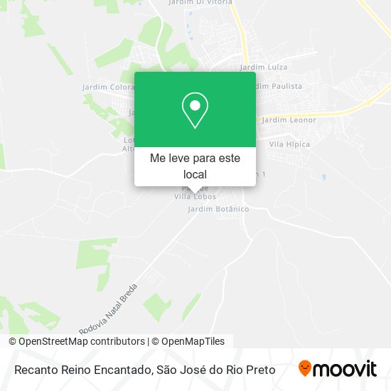 Recanto Reino Encantado mapa