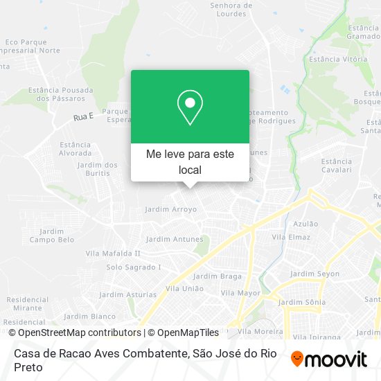Casa de Racao Aves Combatente mapa