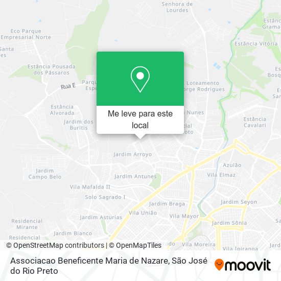 Associacao Beneficente Maria de Nazare mapa