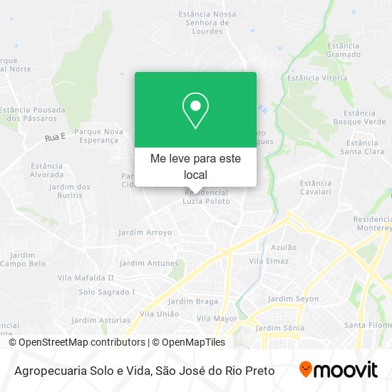 Agropecuaria Solo e Vida mapa