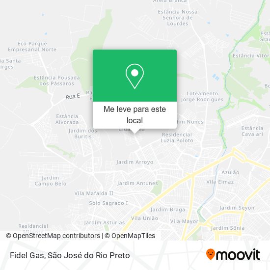 Fidel Gas mapa