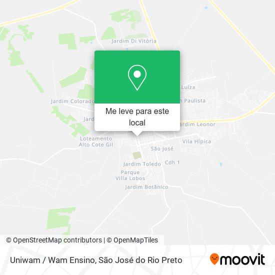 Uniwam / Wam Ensino mapa