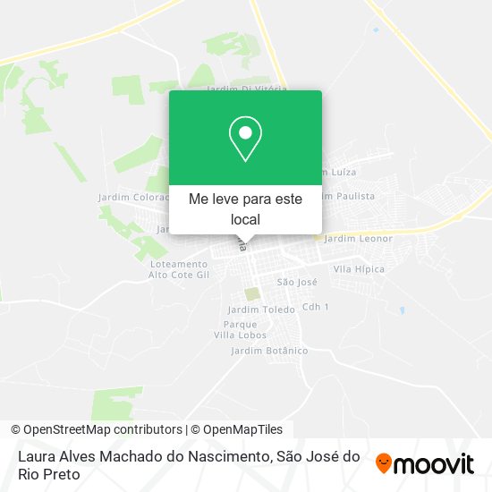 Laura Alves Machado do Nascimento mapa