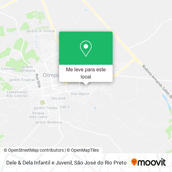 Dele & Dela Infantil e Juvenil mapa