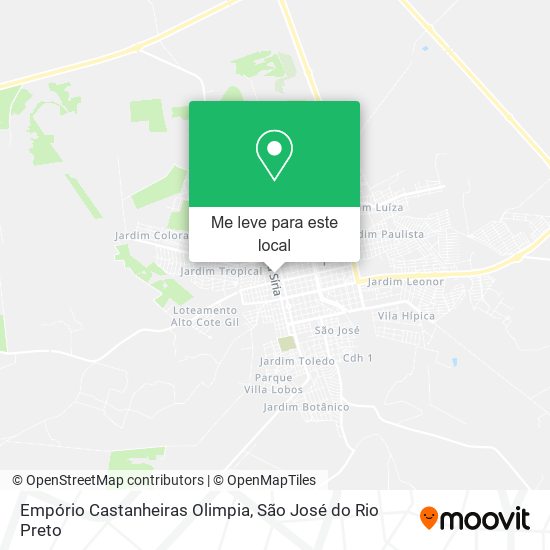 Empório Castanheiras Olimpia mapa