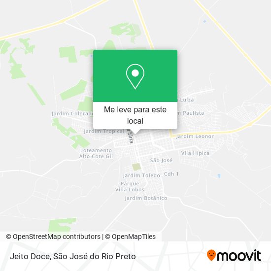 Jeito Doce mapa