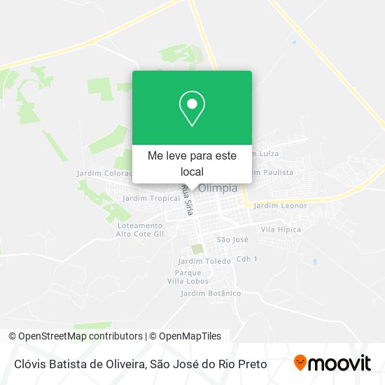 Clóvis Batista de Oliveira mapa