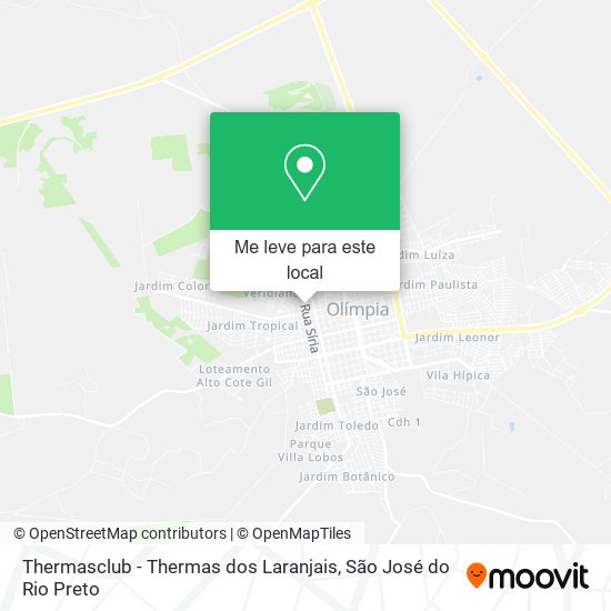 Thermasclub - Thermas dos Laranjais mapa