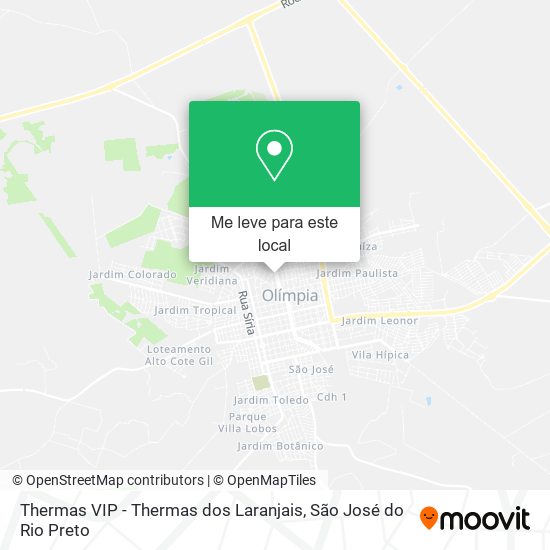 Thermas VIP - Thermas dos Laranjais mapa