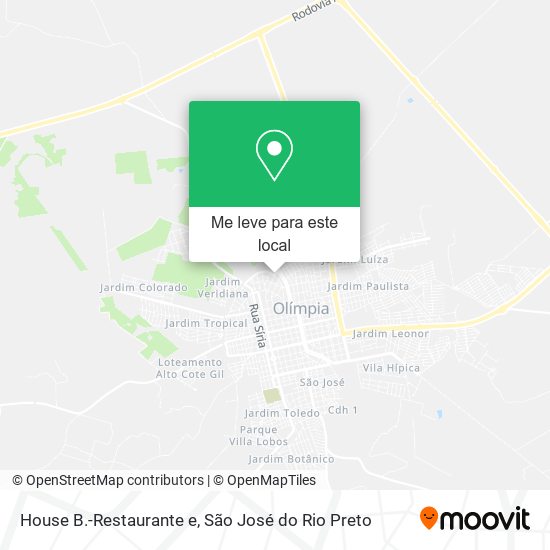 House B.-Restaurante e mapa