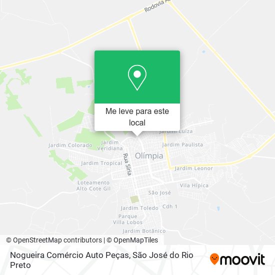 Nogueira Comércio Auto Peças mapa