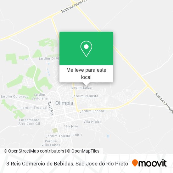 3 Reis Comercio de Bebidas mapa