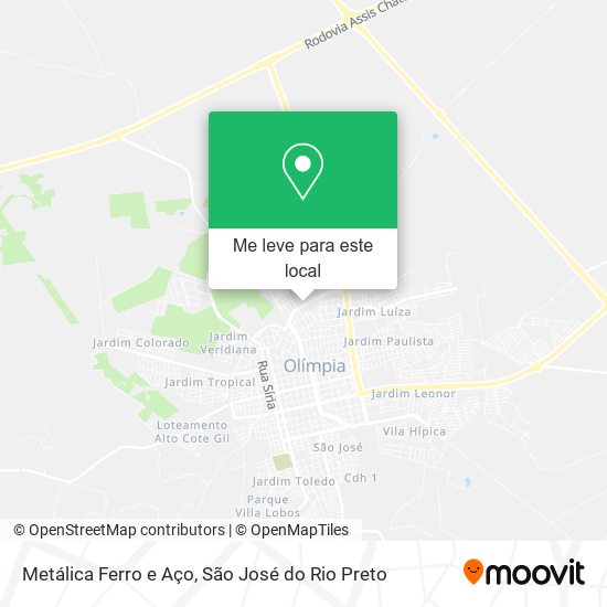 Metálica Ferro e Aço mapa