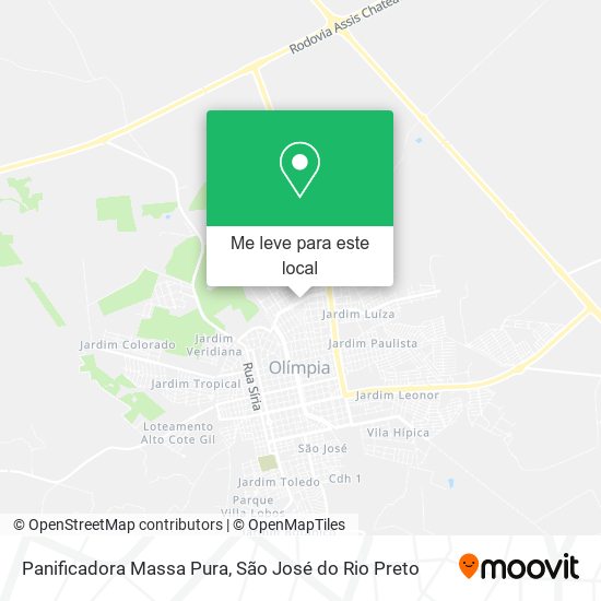 Panificadora Massa Pura mapa