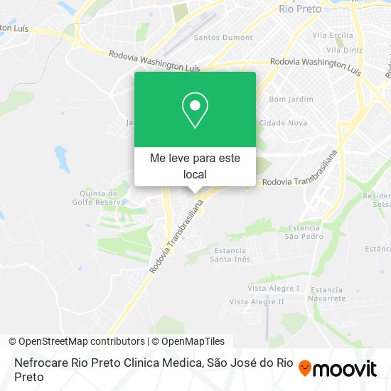 Nefrocare Rio Preto Clinica Medica mapa