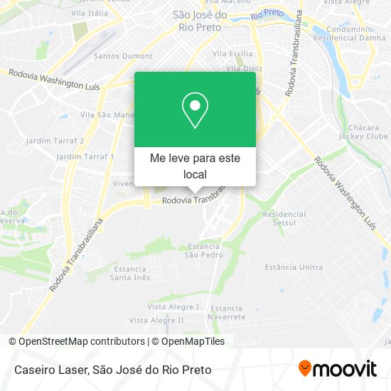 Caseiro Laser mapa