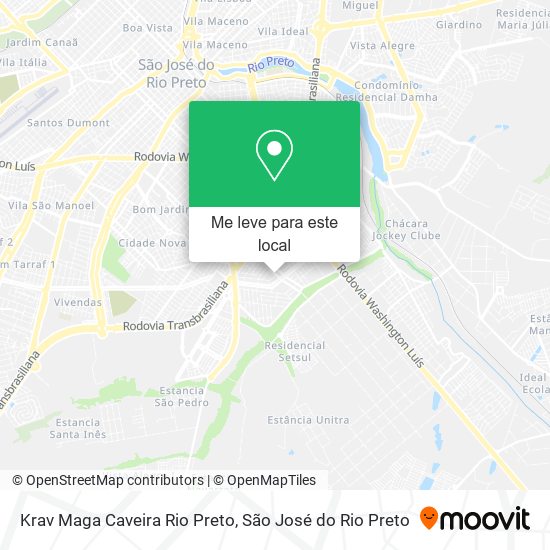 Krav Maga Caveira Rio Preto mapa