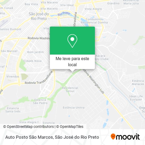 Auto Posto São Marcos mapa