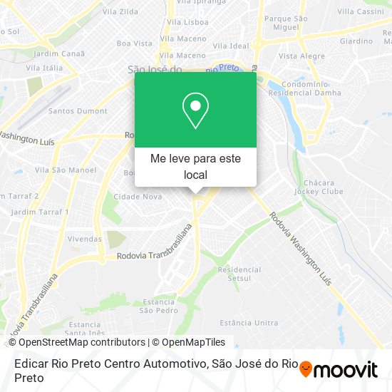 Edicar Rio Preto Centro Automotivo mapa