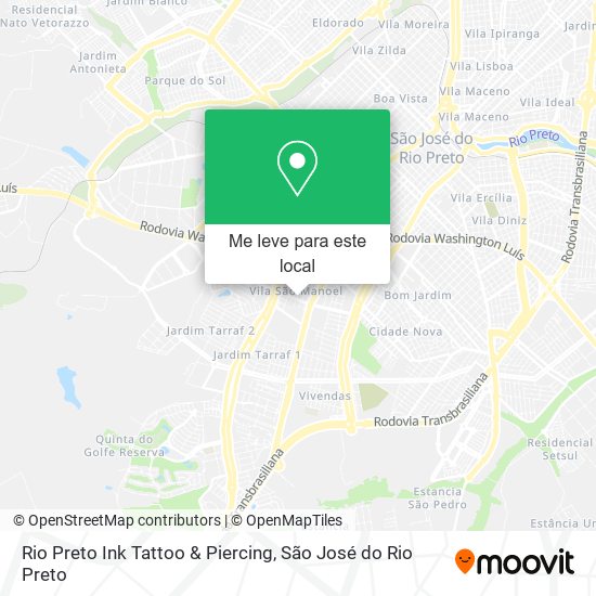 Rio Preto Ink Tattoo & Piercing mapa