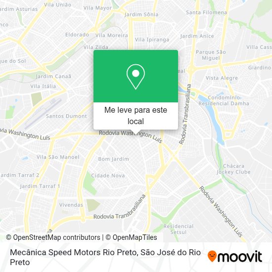 Como chegar até Mecânica Speed Motors Rio Preto em São José Do Rio ...