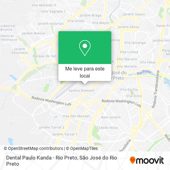 Dental Paulo Kanda - Rio Preto mapa