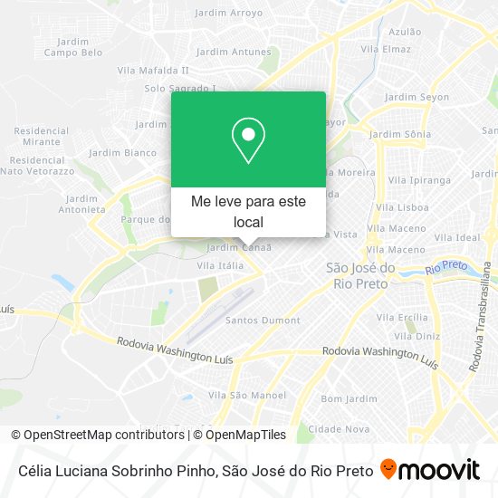 Célia Luciana Sobrinho Pinho mapa