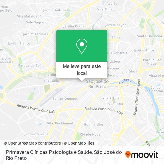 Primavera Clínicas Psicologia e Saúde mapa