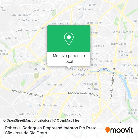 Roberval Rodrigues Empreendimentos Rio Preto mapa