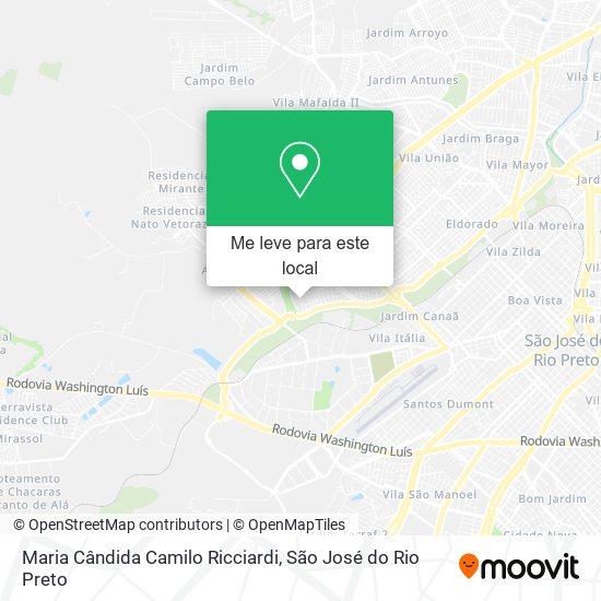Maria Cândida Camilo Ricciardi mapa