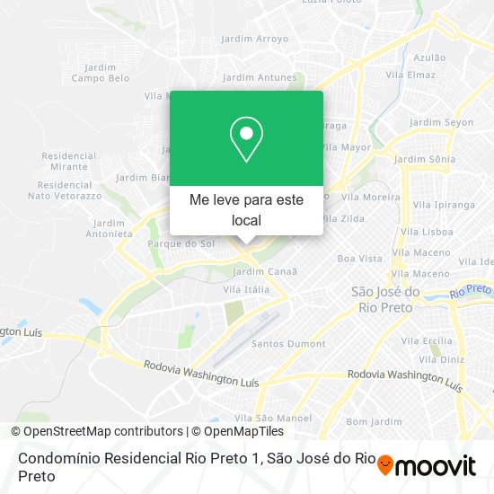 Condomínio Residencial Rio Preto 1 mapa