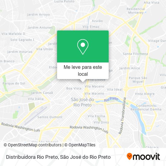 Distribuidora Rio Preto mapa