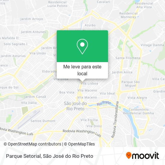 Parque Setorial mapa