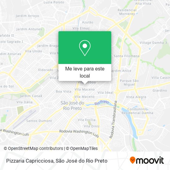 Pizzaria Capricciosa mapa