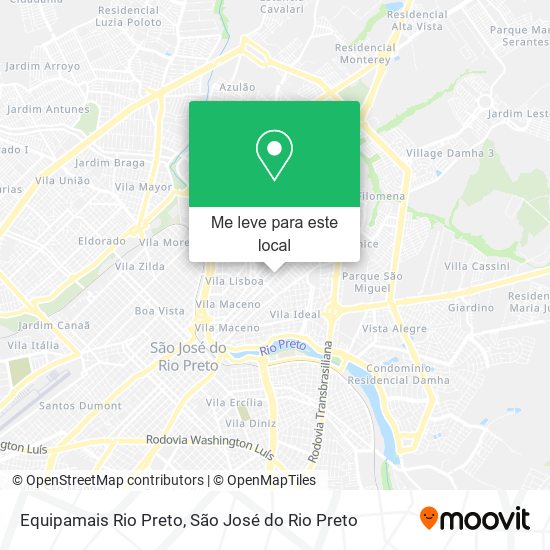 Equipamais Rio Preto mapa