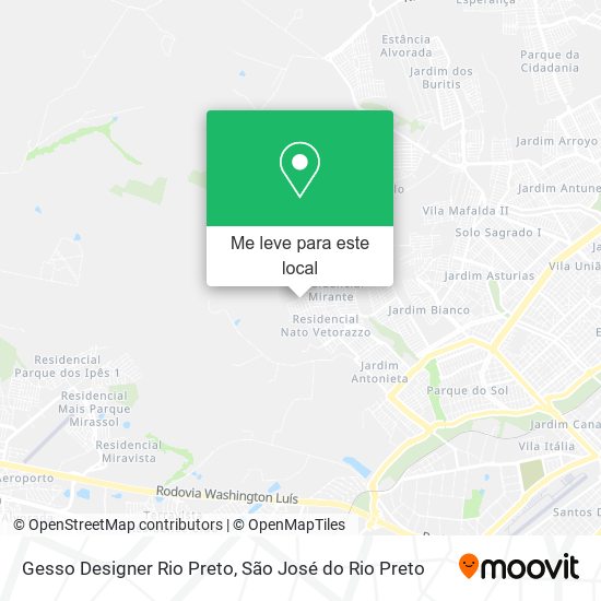 Gesso Designer Rio Preto mapa