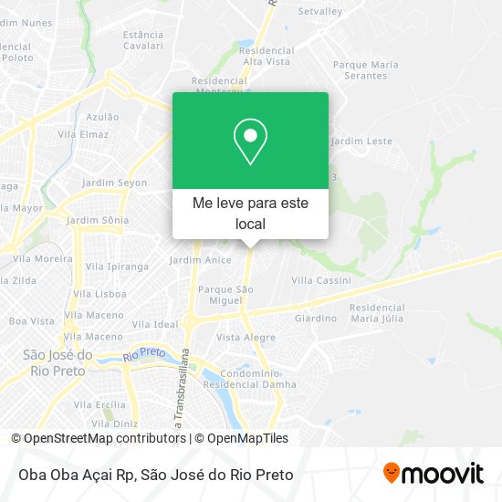 Oba Oba Açai Rp mapa