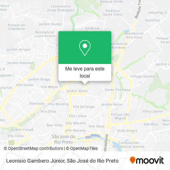 Leonisio Gambero Júnior mapa