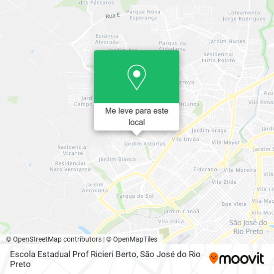 Escola Estadual Prof Ricieri Berto mapa