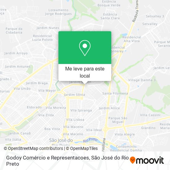 Godoy Comércio e Representacoes mapa
