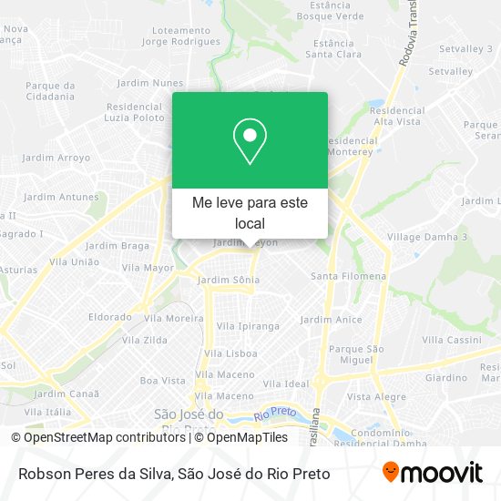 Robson Peres da Silva mapa