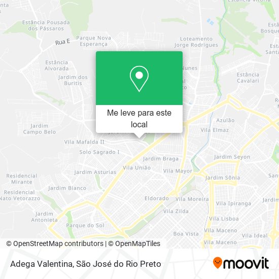 Adega Valentina mapa